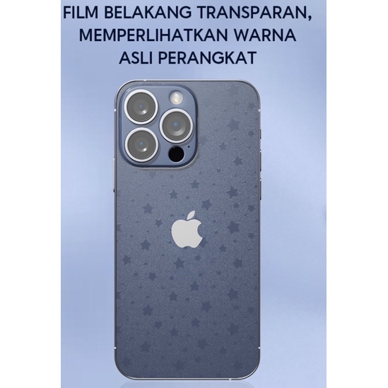 anti gores belakang Back sticker geometric pettern-anti glare for IPHONE xs, xr, 11, 11 pro, 11 promax, xs max, 12, 12 pro, 12 promax, 12 mini, 13 mini, 13 pro, 13 promax, 14, 14 plus, 14 pro, 14 promax