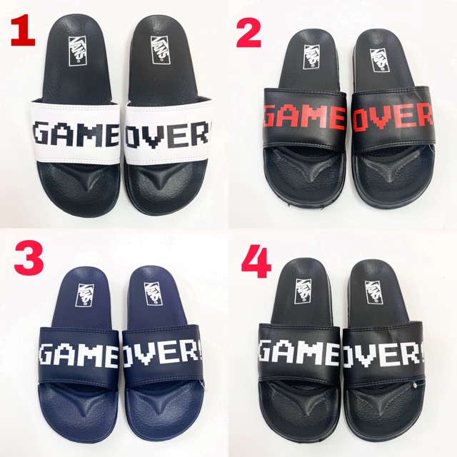 (CUCI GUDANG)SANDAL SLOP PRIA VANS “GAME OVER” | KUALITAS IMPORT