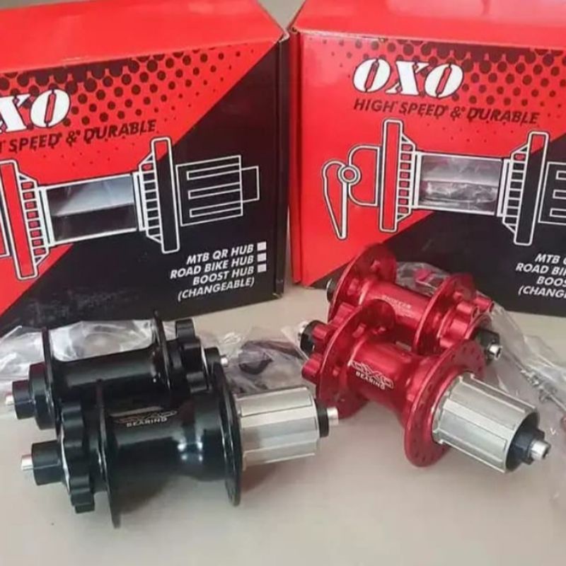 hub freehub sepeda oxo 4 bearing 32 hole jangkrik alloy