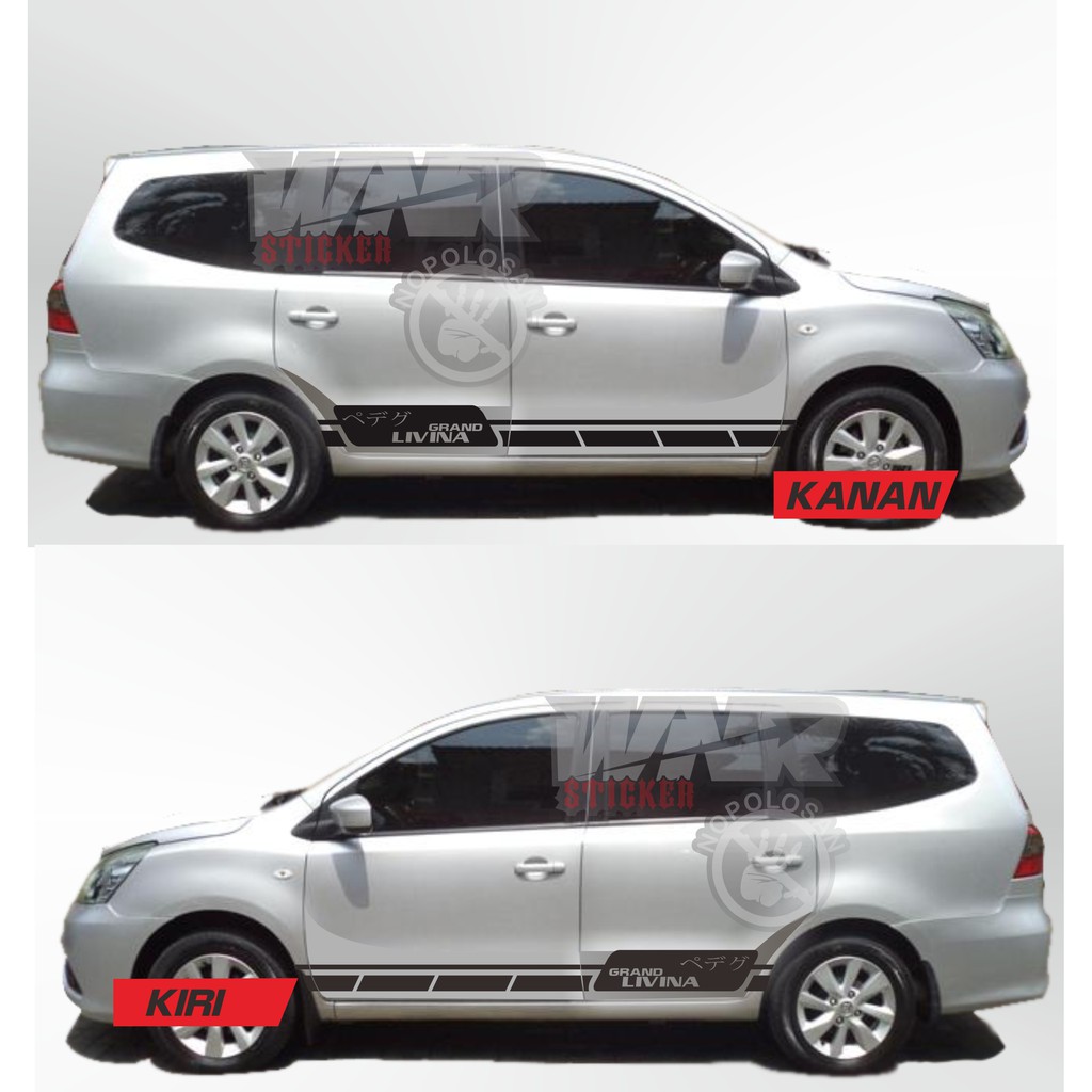 Sticker Mobil Grand Livina Pedege Sticker Cutting Mobil Nisan Shopee Indonesia