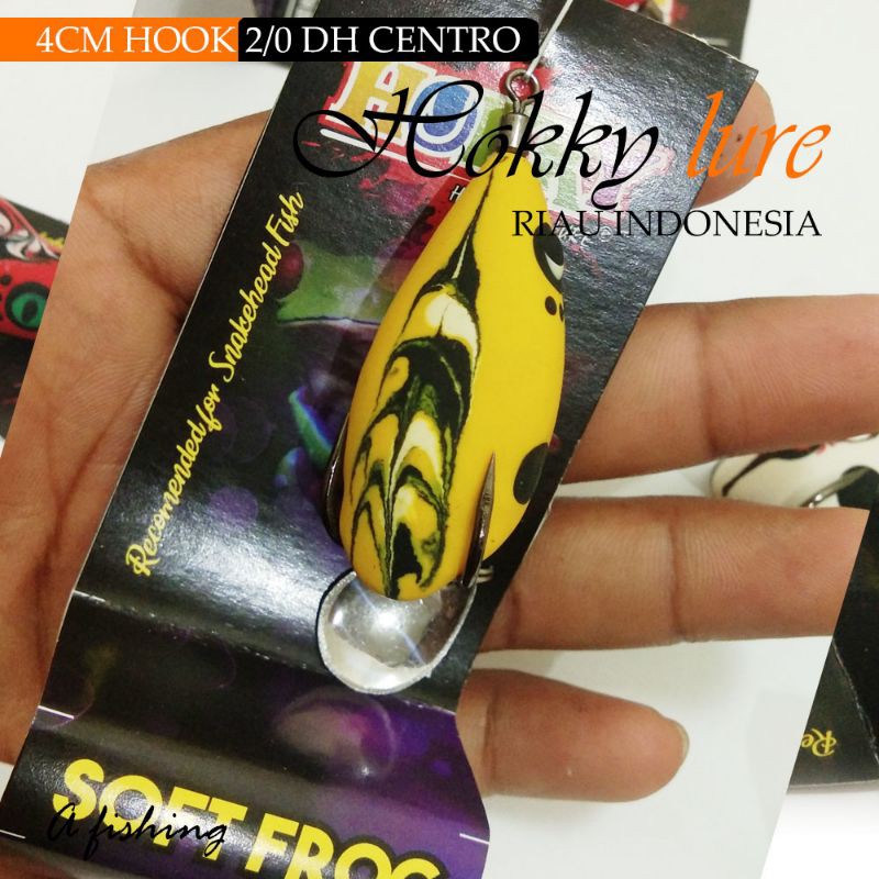 SOFT FROG CURUT TENGGELAM HOKKY LURE I UMPAN CASTING IKAN GABUS DAN TOMAN