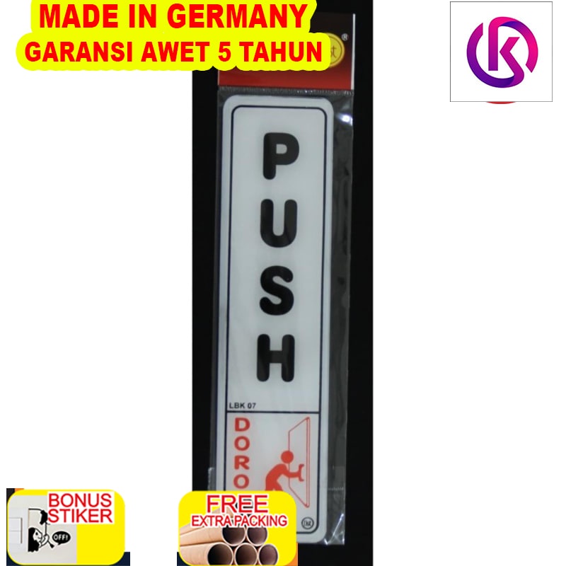 

Promo PAPAN LABEL AKRILIK PUSH/DORONG
