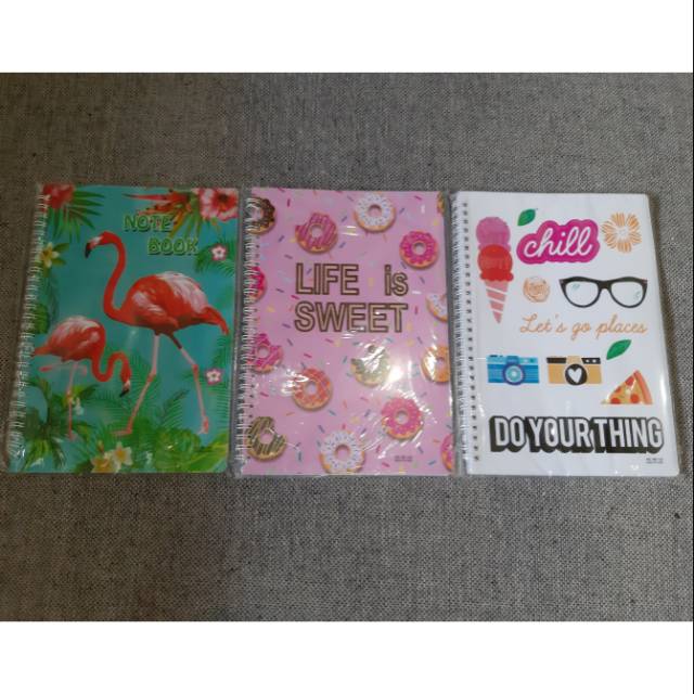 

Notebook Spiral B5 motif