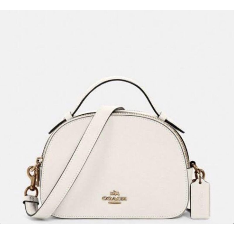 Coach Serena Satchel Crossgrain Leather - White (1589)