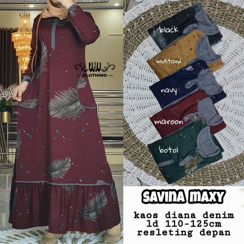 SAVINA MAXY BY W&W||KAOS DIANA DENIM LD 110-125 RESLETING DEPAN