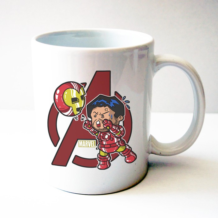 Gelas Mug Avengers Ironman - Hadiah / Kado Ulang Tahun - By Crion