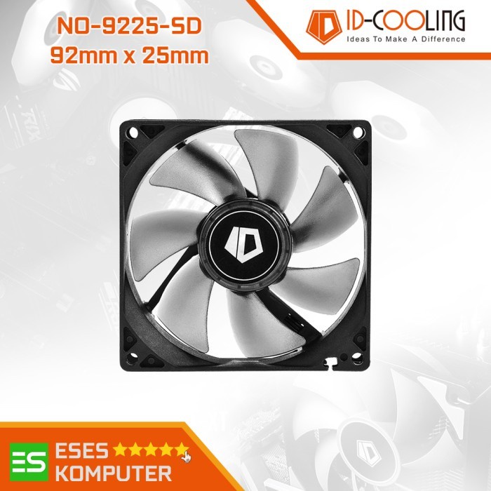 Fan ID-COOLING NO-9225-SD Smoke Black | 92MM 9.2CM