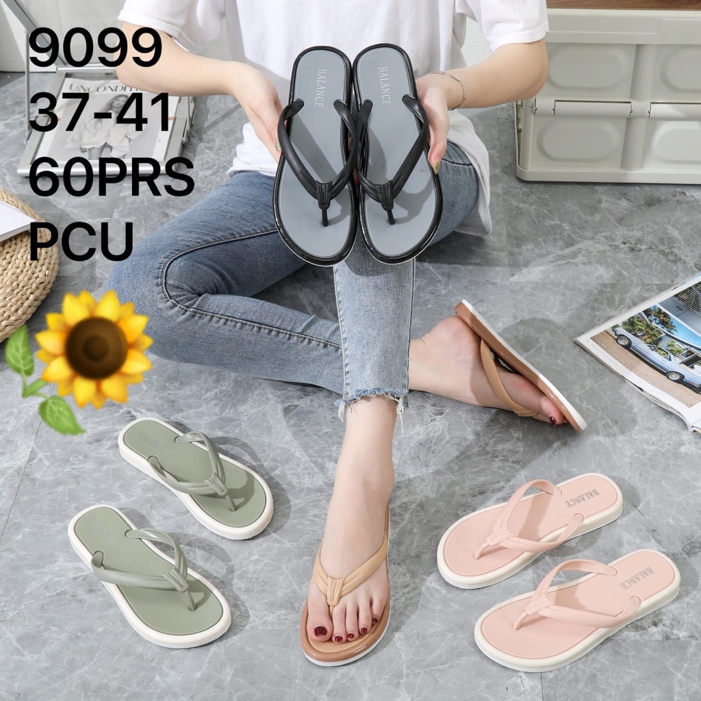 Sandal Karet Jelly Wedges Wanita import Model Terbaru Original Kekinian by AGUNG STYLE Balance 9099