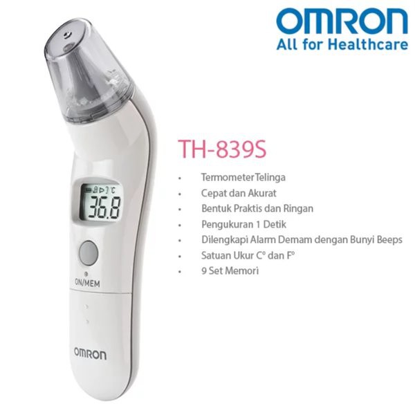 Termometer Digital Telinga Omron TH-839S / TH839S / TH 839 S - Hasil Akurat