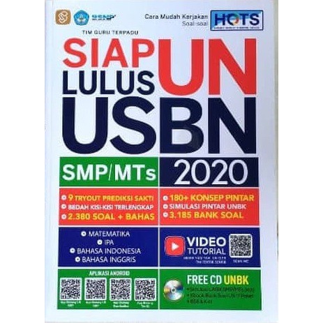 Buku Pelajaran Siap UN Lulus USBN SMP MTS 2020 (Free CD UNBK)-0