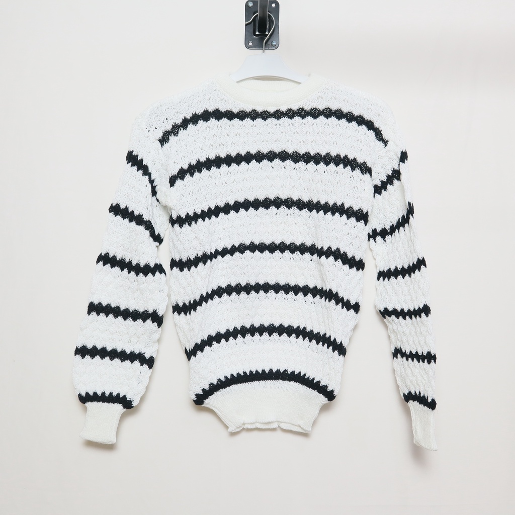 SWEATER NANAS STRIPE RAJUT / ATASAN RAJUT WANITA / ZIGGY KNIT RAJUT