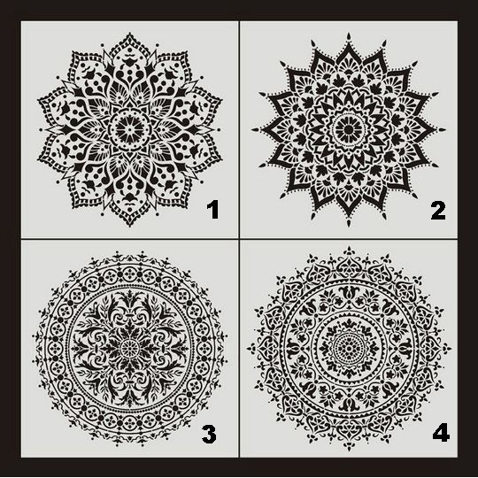 Plastic Stencil - Stensil Dekorasi Motif_MANDALA12