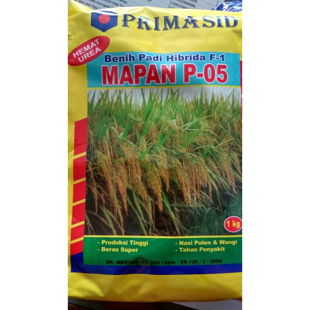 Benih Padi Mapan 05 Benih Hibrida  Terlaris