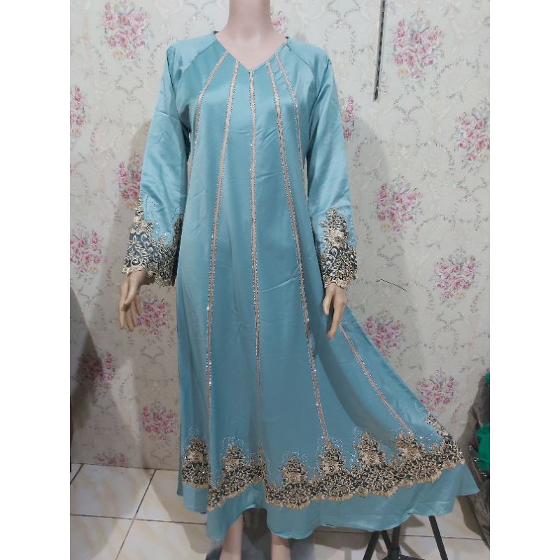 abaya turki/abaya warna/gamis pesta/gamis mewah