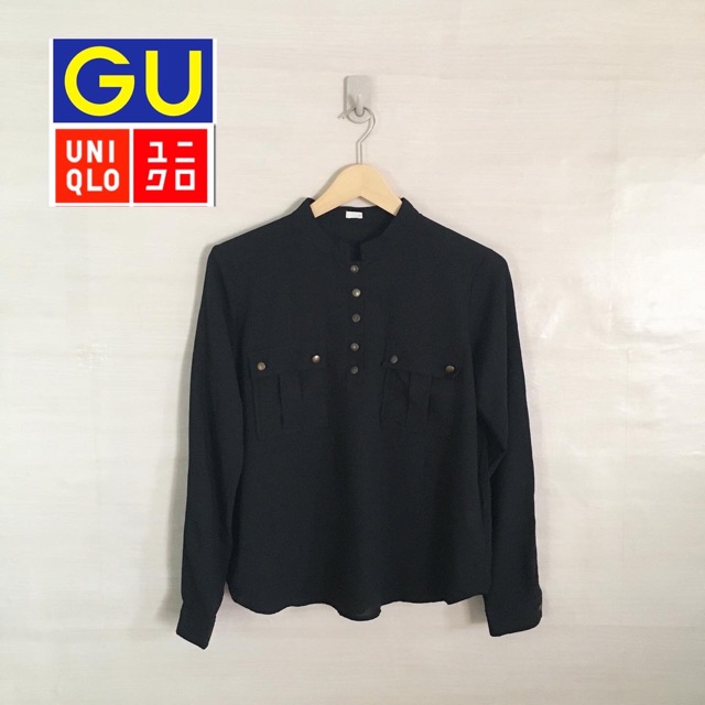 Black Blouse GU by Uniqlo
