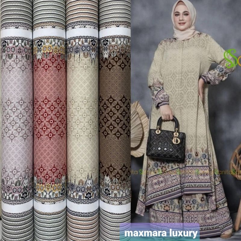 Kain Dr Silk Original Motif Elena harga setengah meter