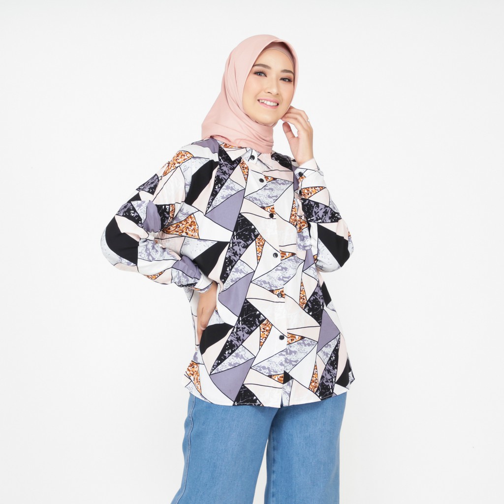 Kemeja Wanita Terbaru Busui LD 120 Bahan Rayon viscose-4