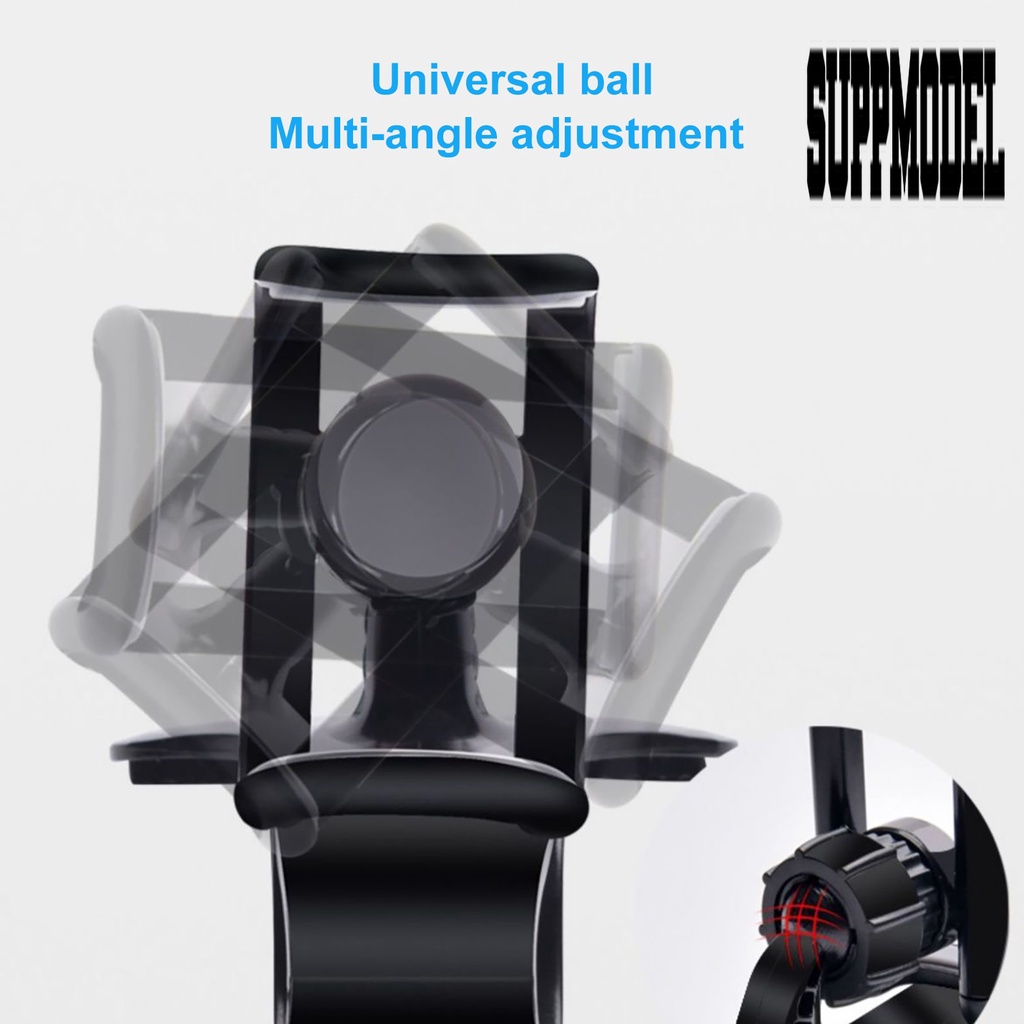 Bracket Klip Snap-in Mount Holder Handphone / Navigasi HUD Display Hitam Rotasi Untuk Mobil