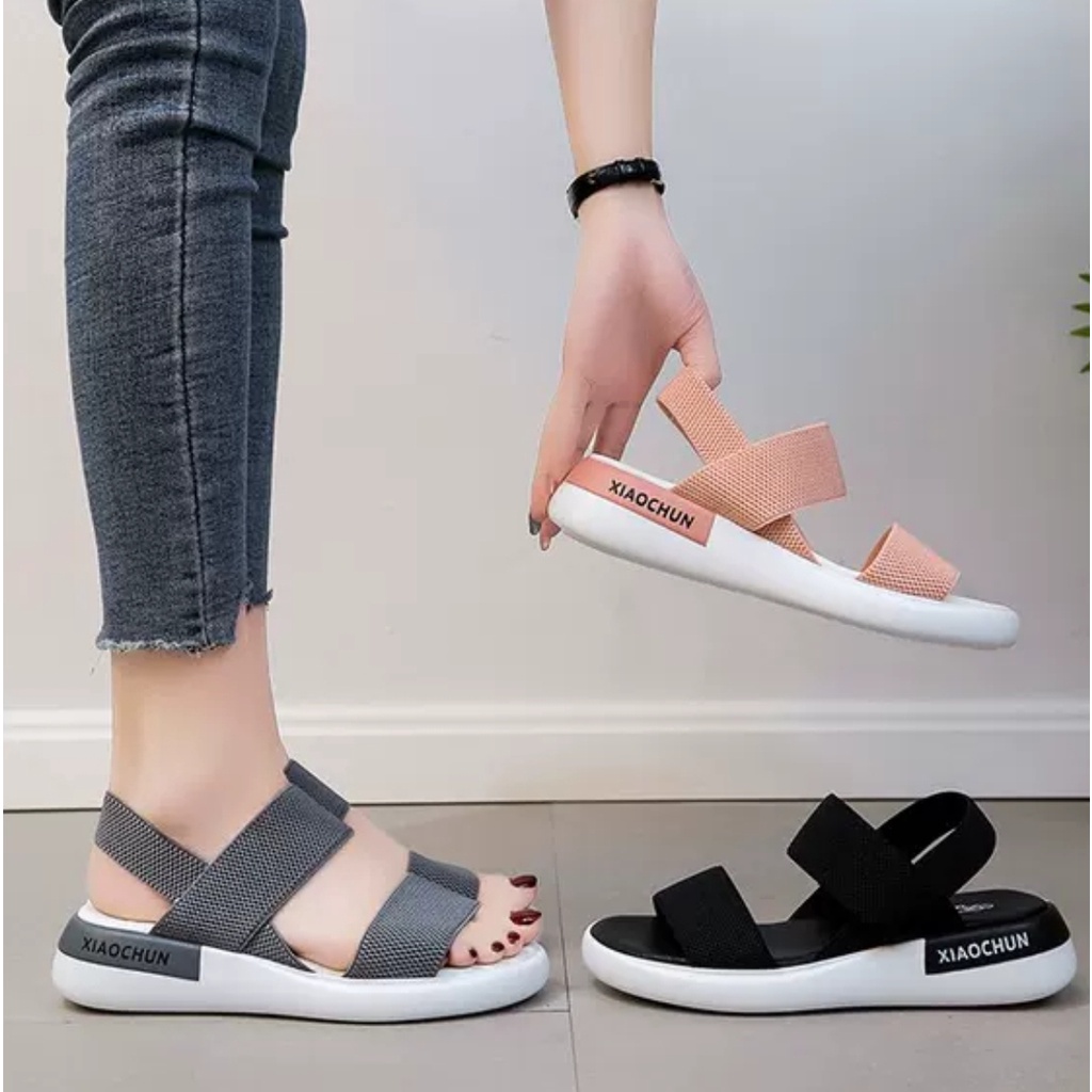 AGI3333 sandal wedges wanita import sandal tali wanita murah sandal gunung wanita kekinian cod jakarta