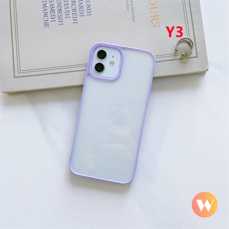 Casing Soft Case iPhone X XR XS Max 7 8 Plus 11 Pro Max 6 6s Plus 13 12 Pro Max Warna Macaron