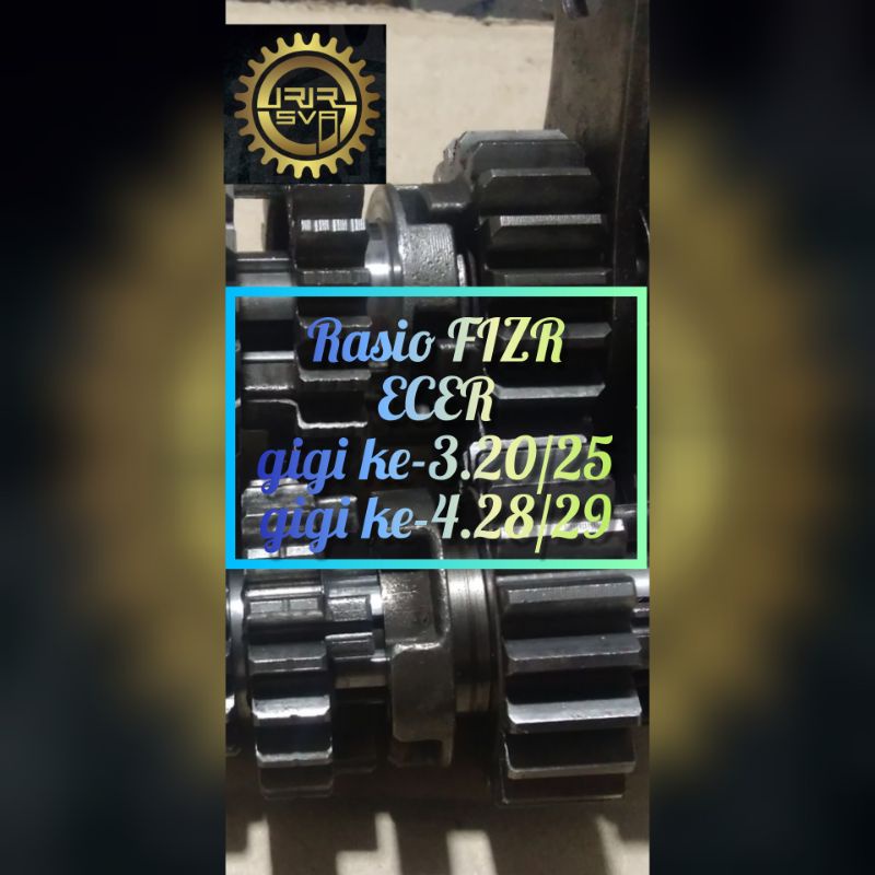 Gigi Rasio Racing F1ZR FIZR FIZ R FORCE 1 F1 Road Race Ecer Gigi ke-3.20/25 dan Gigi ke-4.28/29