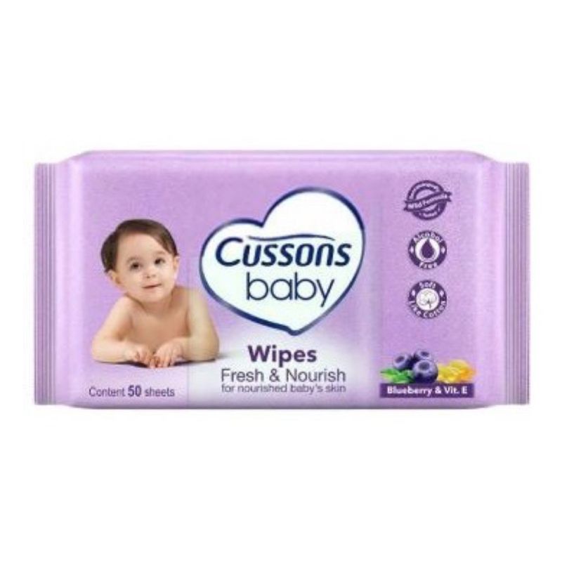 Tisu Basah Cussons Baby Wipes 50s Beli 1 Gratis 1 / Promo Cusons Tissue Basah Bayi