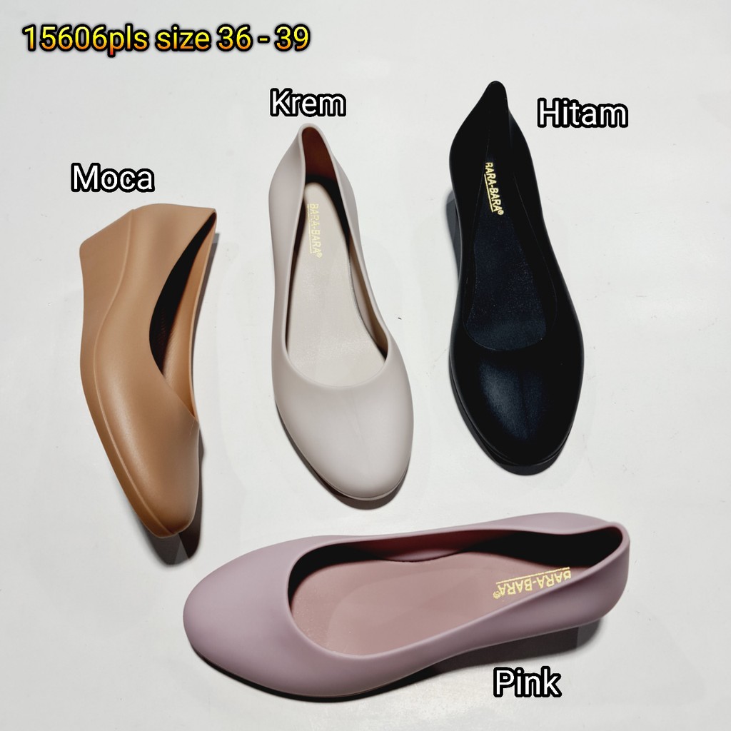jelly shoes karet barabara sepatu wanita wedges bara bara cewek import 15606pls