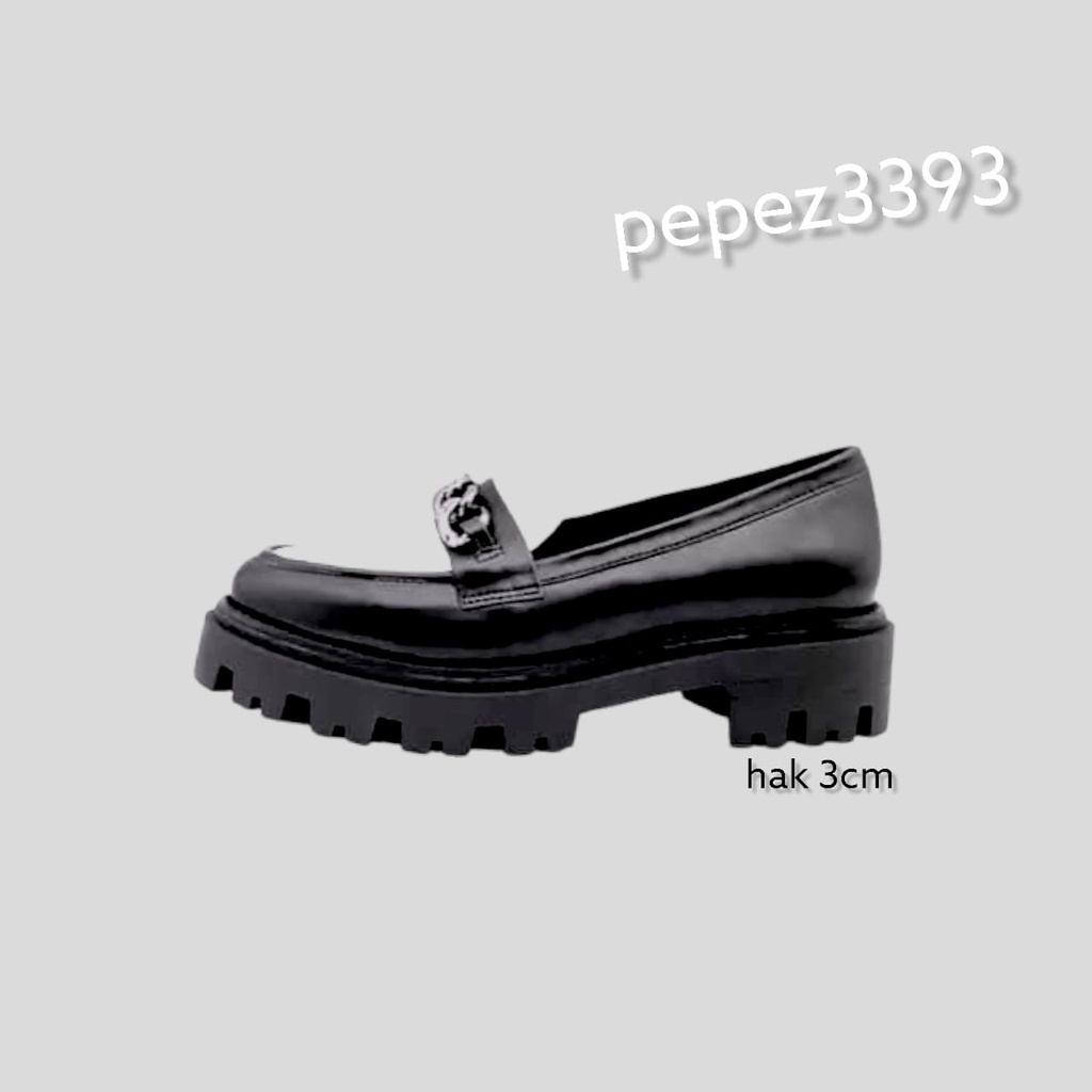 pepez3393- SEPATU WANITA LOAFERS DOCMART '' JULLY'' RANTE SILVER PREMIUM 5655