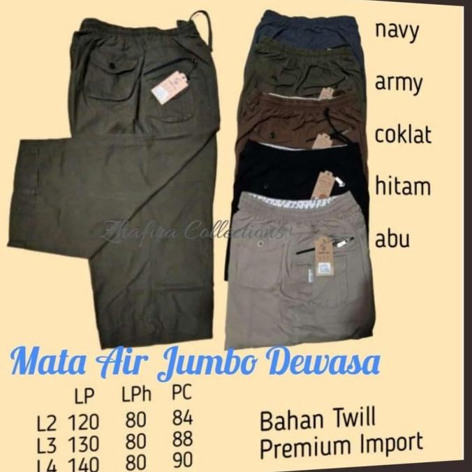sirwal JUMBO size L2.L3.L4 sirwal mata air