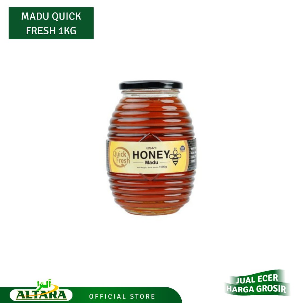 

Madu Quick Fresh Honey Bee Jar 1kg/Quick Fresh 1kg/Madu Asli