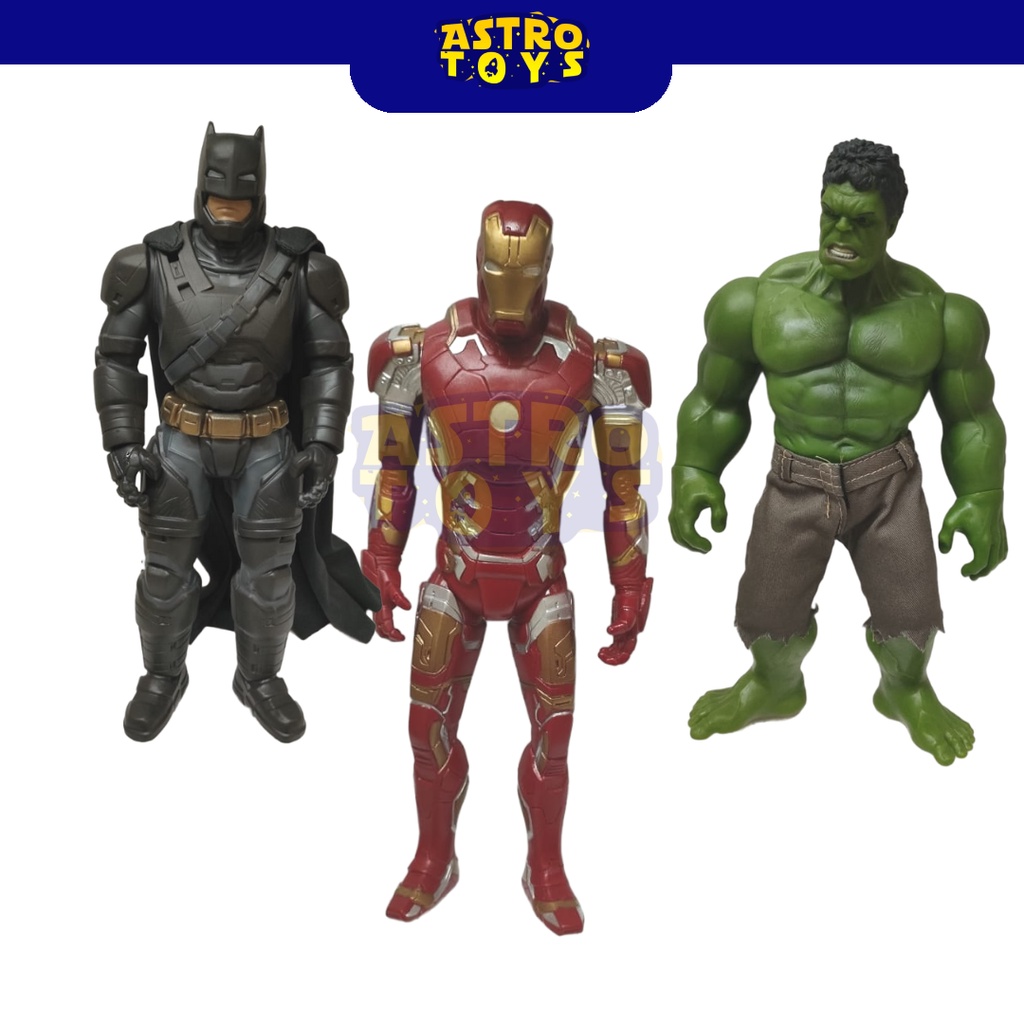 Mainan Action Figure Superhero ironman hulk batman Jumbo PVC karet