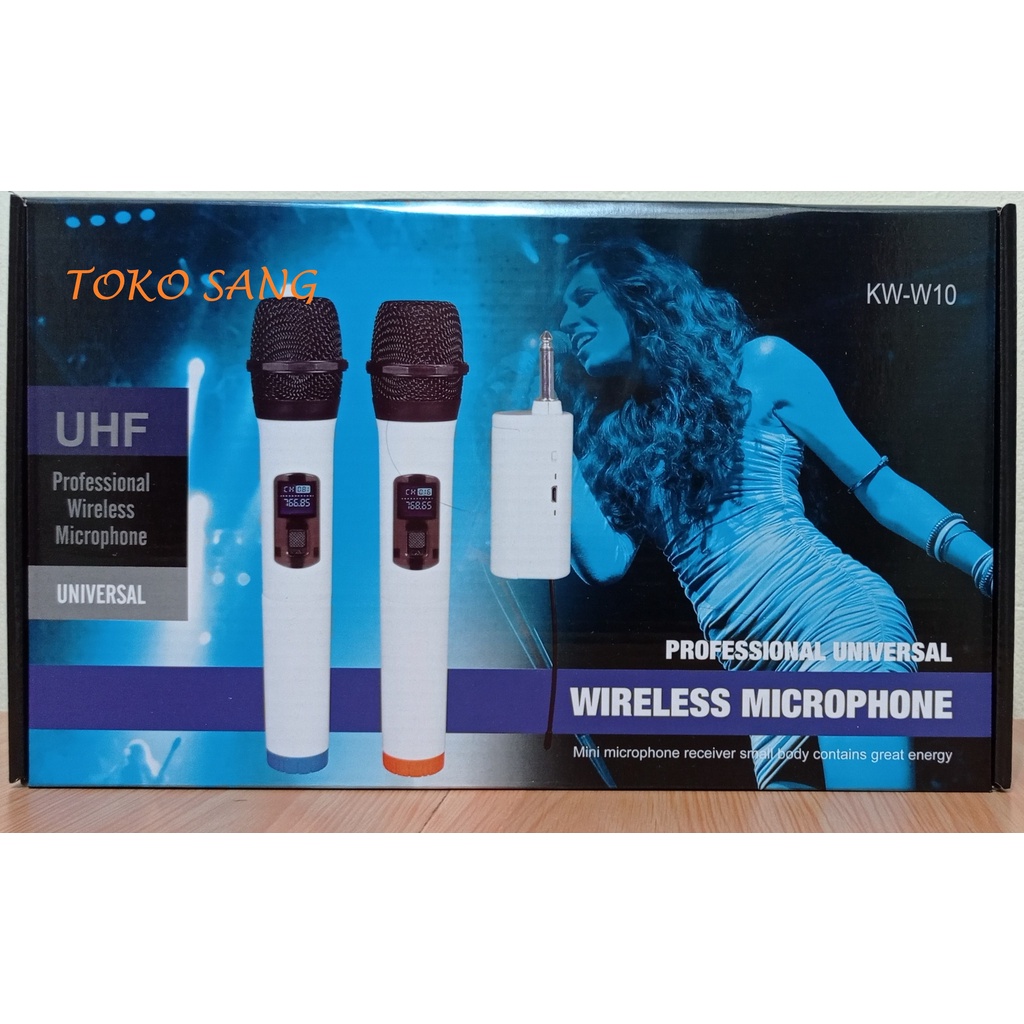 Jual Mikrofon Karaoke Dobel Tanpa Kabel Menggunakan Batere Yang Bisa Di Cas Ulang Microphone For