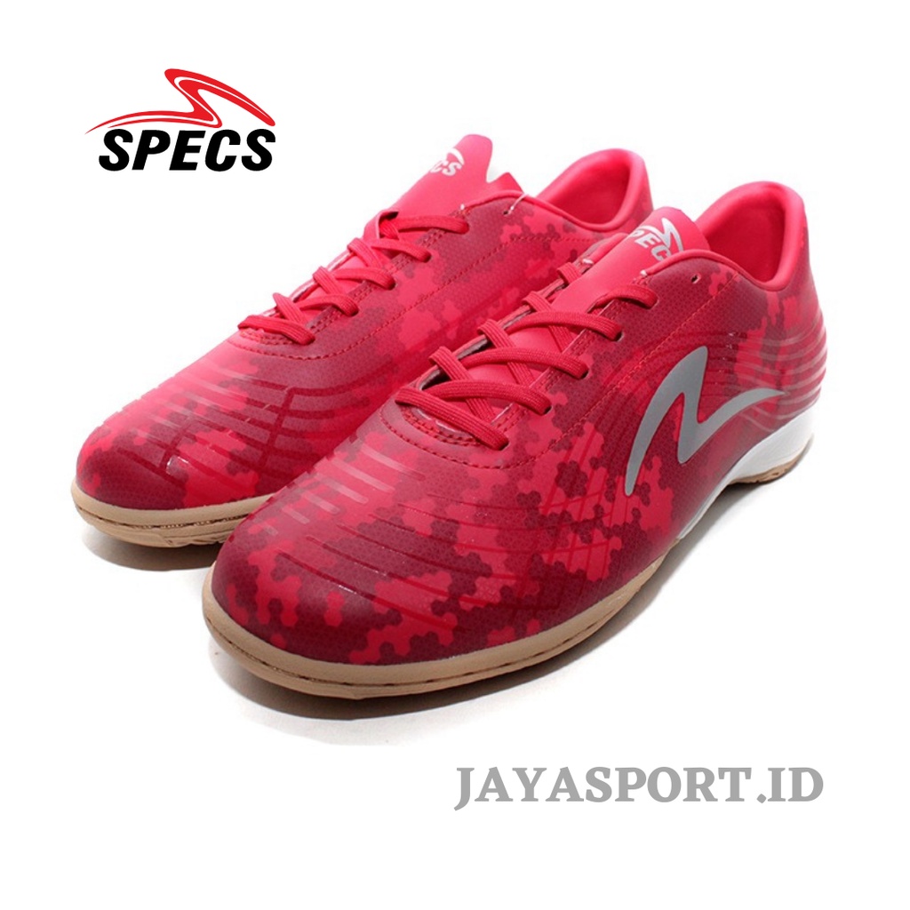 SEPATU FUTSAL SPECS ACCELARATOR LIGHTSPEED II PRO BATTLEPACK IN CELL RED SILVER