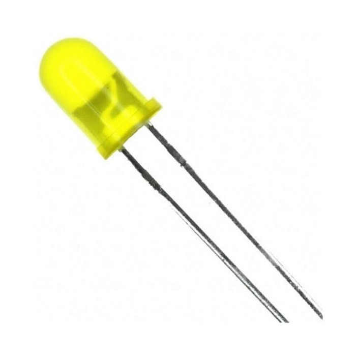 LED 5mm 5 mm F5 Difused Nyala Kuning Yellow Satuan