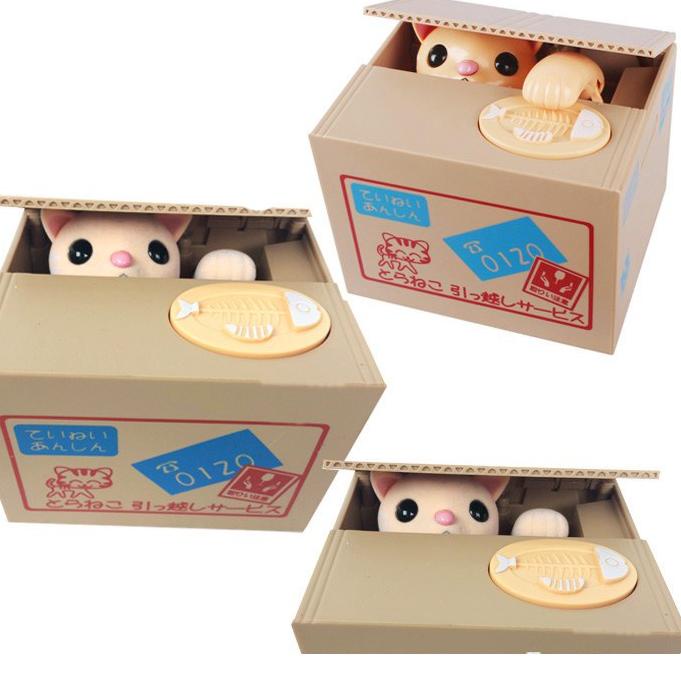 Kirim Terpercaya Celengan Kucing Lucu Steal Money Cat Piggy Bank Otomatis - Celengan Koin Lucu
