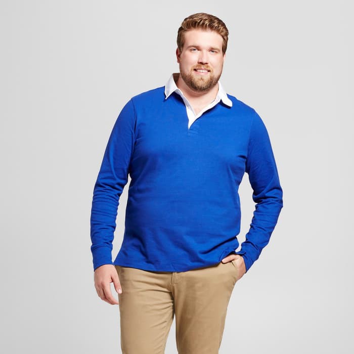 NEW FB GOODFELLOW CO POLO TSHIRT LENGAN PANJANG BIGSIZE - KAOS KERAH JUMBO