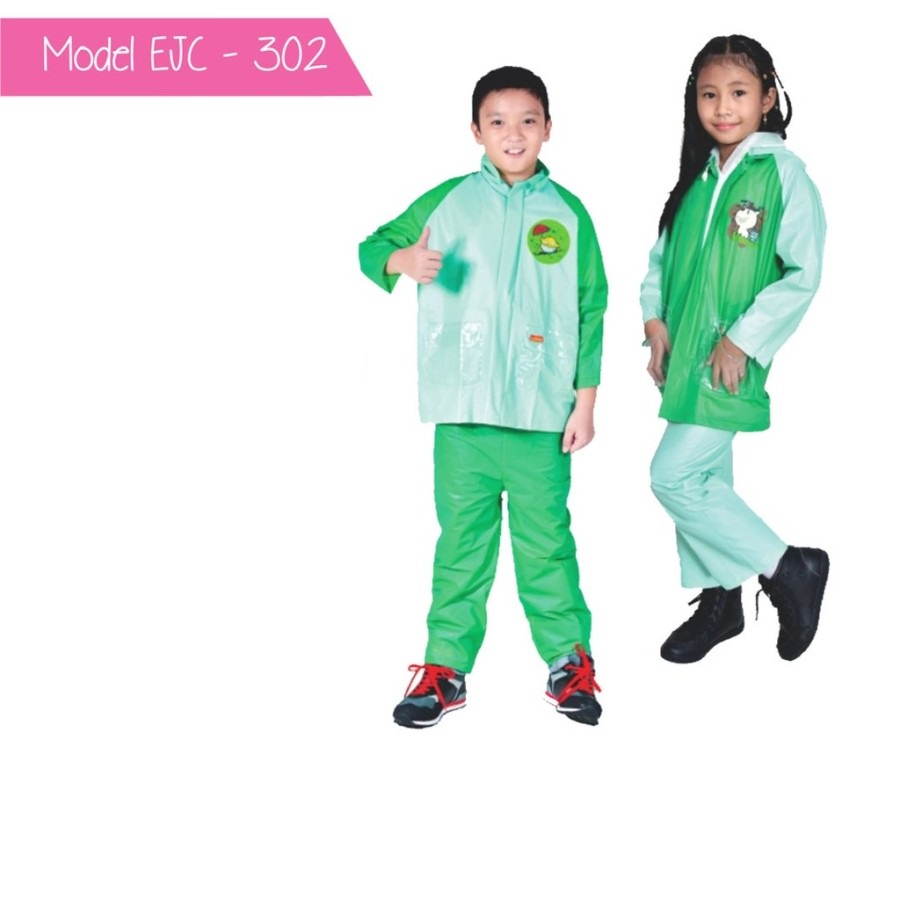 Jas Hujan Anak Setelan Celana Elmondo Nouvo 302 Mantel Hujan stelan baju celana lucu cakep