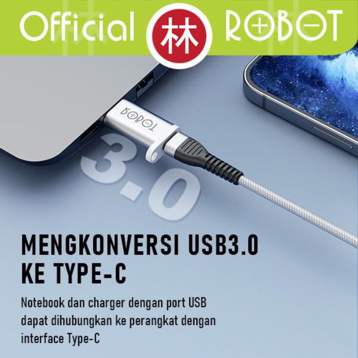 Robot RT-OTG03 OTG USB3.0 To Type-C Small &amp; Portable Adapter