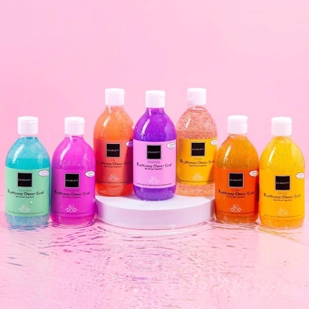 Scarlett Shower Scrub Sabun Mandi Mencerahkan Scarlett