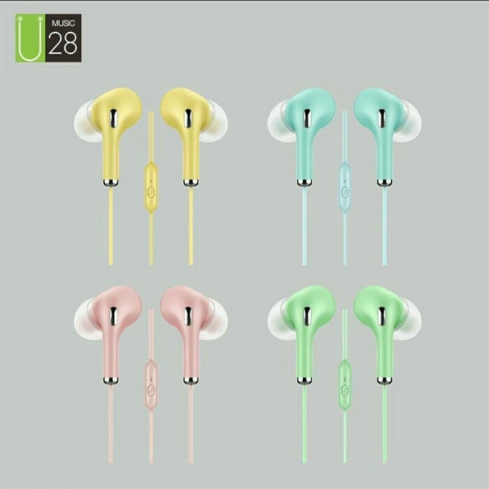 Headset Music Angel Macaron U19 Android Handsfree Earphone HIFI Sound Extra Bass Universal