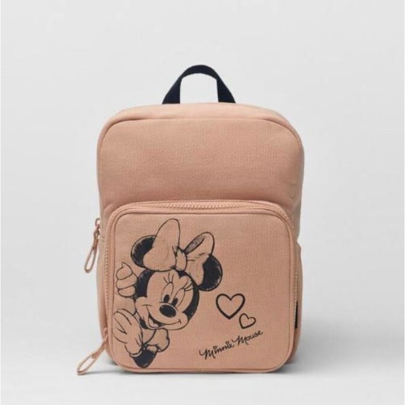 Zara Baby Minnie Mouse Dusty Pink / Tas sekolah anak ZARA Minnie Mouse terbaru