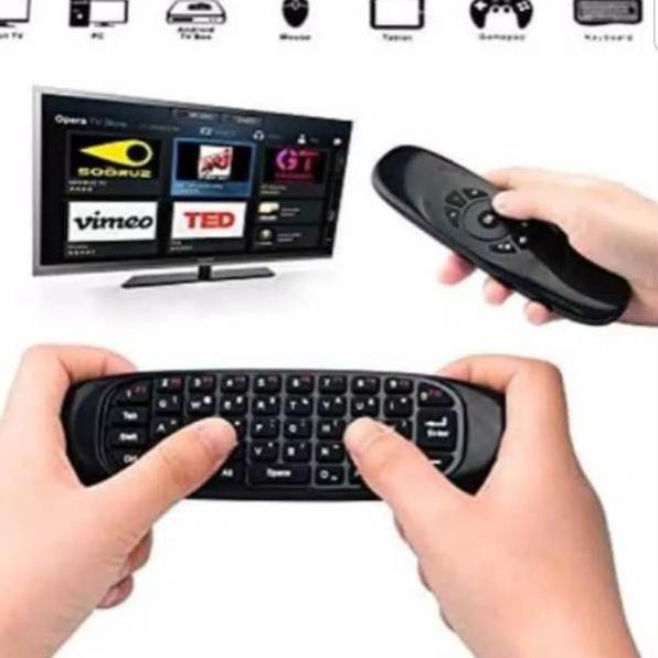 ☜ Mini Keyboard wireless C120 2.4G Air mouse Wireless C120 Berkualitas ♬