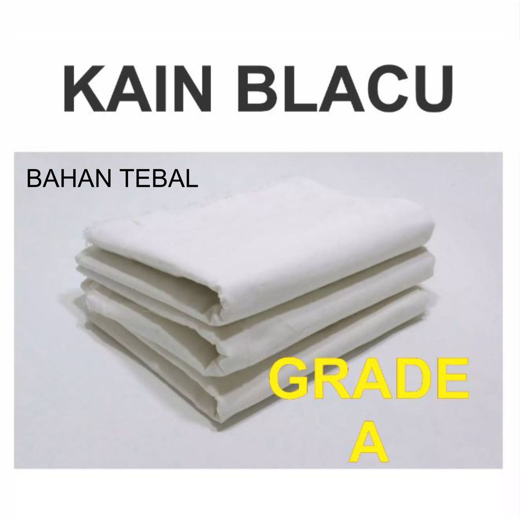 [TEBAL] KAIN BLACU METERAN BAHAN TEBAL GRADE A LEBAR 160CM