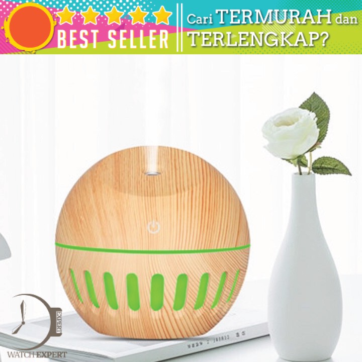 BAYAR DI TEMPAT Pelembab Udara Air Humidifier Aromatherapy Diffuser Wood Design 130ml - YX-020e