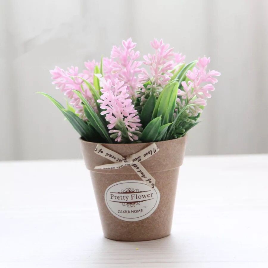 AM641 Bunga Mini Lavender / Bunga Plastik Artificial-Pink