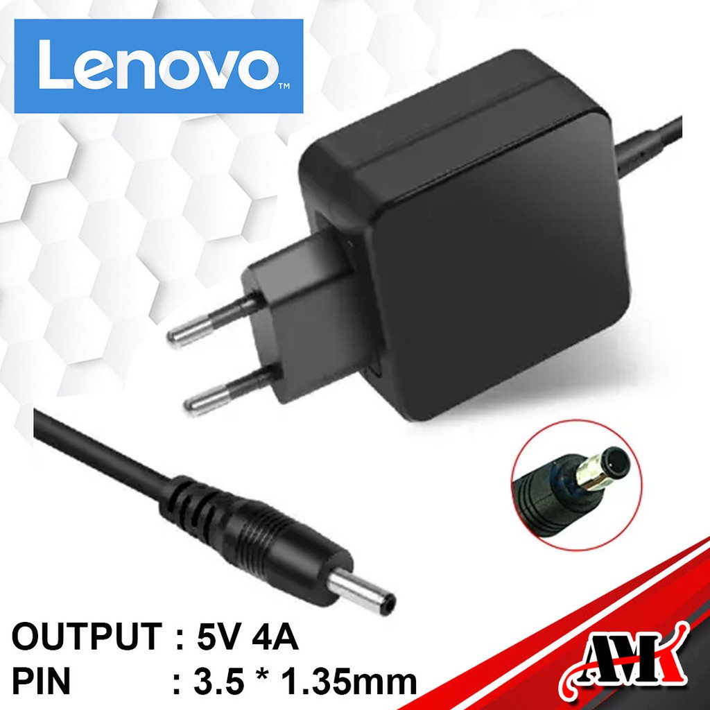 Adaptor LENOVO 5V 4A  3.5 * 1.35 Original / Charger Laptop Lenovo For Ideapad Miix 310 5A10K38941