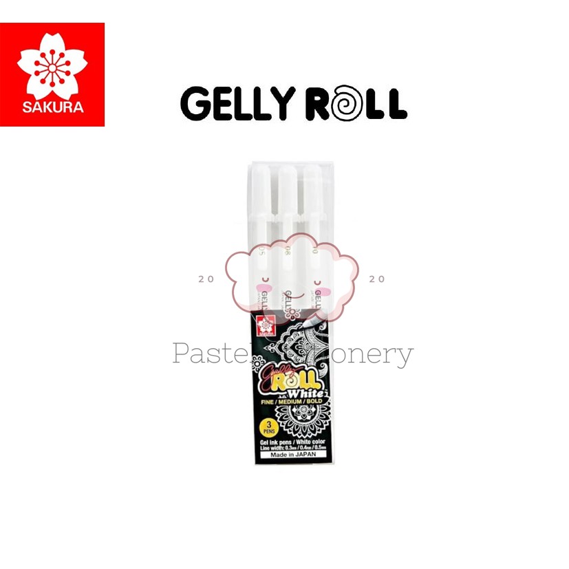 

Sakura Gelly Roll Classic White Gel Pen Set - Pulpen Gel Putih Set