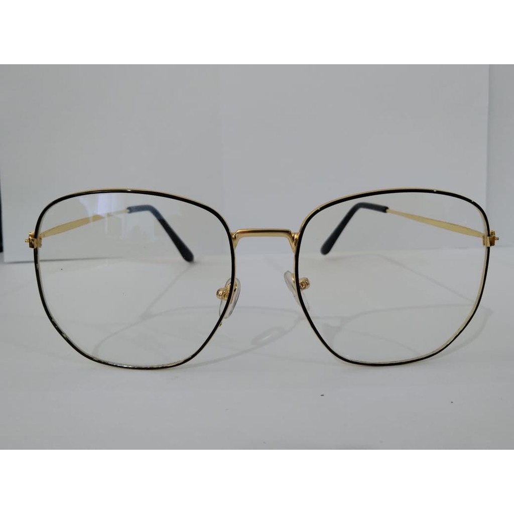 (FY)COD TERMURAH!!Kacamata Import kacamata Baca Frame Anti Radiasi Metal Gaya Retro  Pria / Wanita