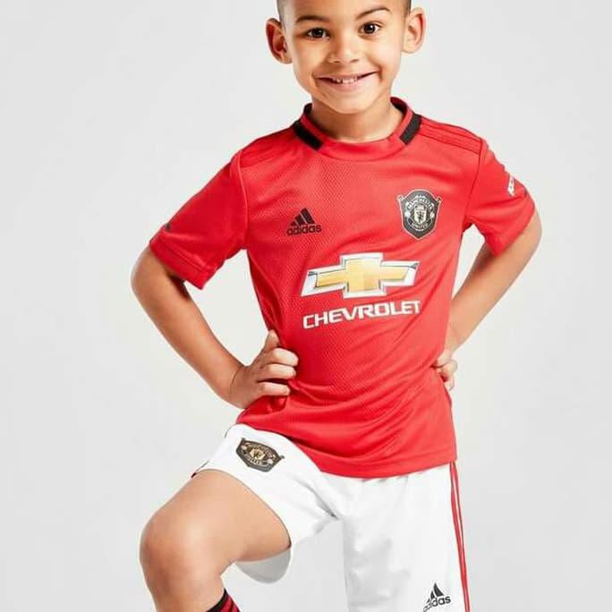 Jersey Baju Kaos Kostum Bola Anak Manchester_United Mu Home 2019/2020 - Size 16