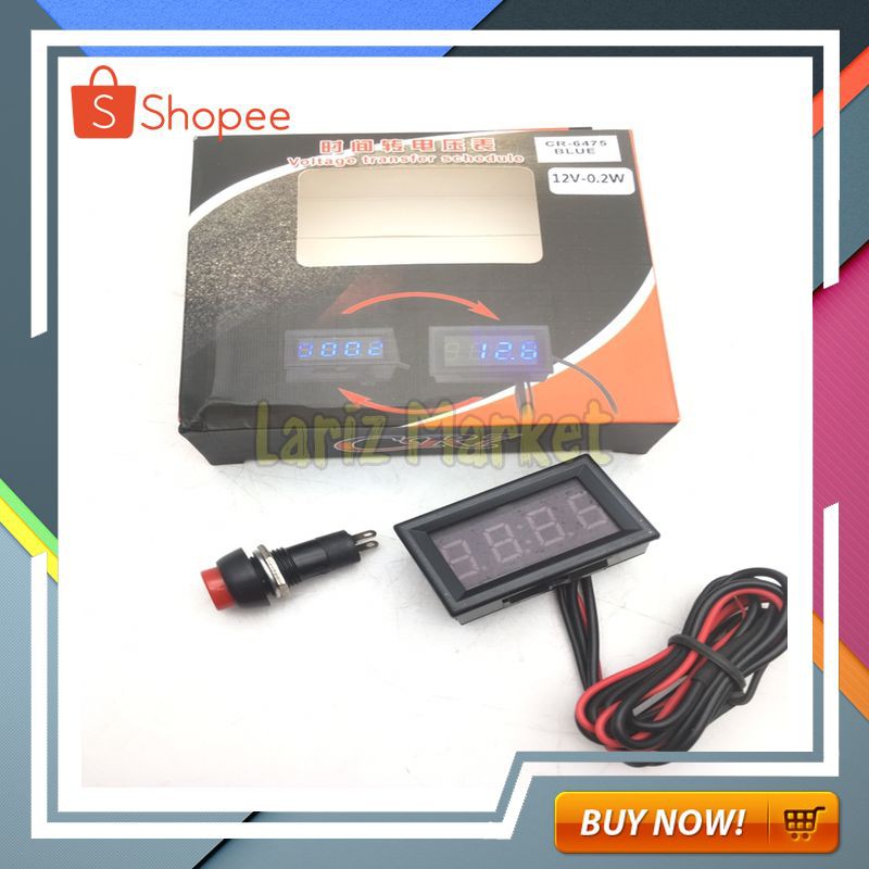 PROMO SPESIAL JAM DIGITAL DC MINI CLOCK WATCH MOTOR & MOBIL WATERPROOF